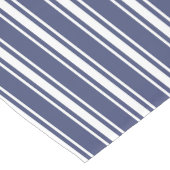 Dubbel gestreepte marineblauw korte tafelloper (Hoek)