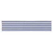 Dubbel gestreepte marineblauw korte tafelloper (Horizontaal)