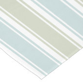 Dubbel gestreepte zeeschaim & Blauw Medium Tafelloper (Hoek)