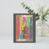 Dubbel gewicht en Muzieknoten Briefkaart (Staand voorkant)