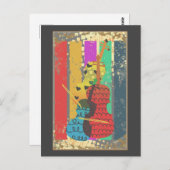 Dubbel gewicht en Muzieknoten Briefkaart (Voorkant / Achterkant)