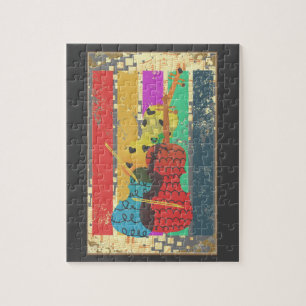 Dubbel gewicht en Muzieknoten Legpuzzel