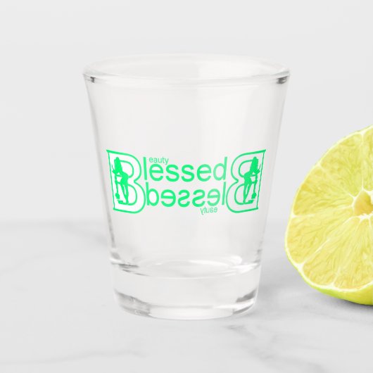 dubbel gezegend shot glas (Voorkant)