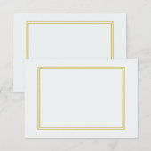 Dubbel gouden metalen rand op bubbelig wit (Voorkant / Achterkant)