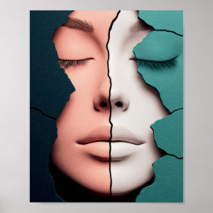 Dubbel Harmonie Meisjesportret Poster