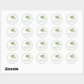 Dubbel Hart Bruiloft Stickers - Groen (Vel)