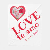 dubbel hart fleece deken (Voorkant)