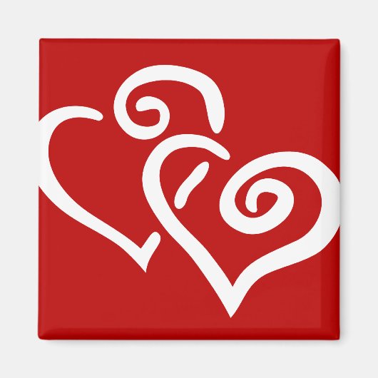 dubbel hart magneet (Voorkant)