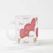 dubbel hart matglas koffiemok (Links)