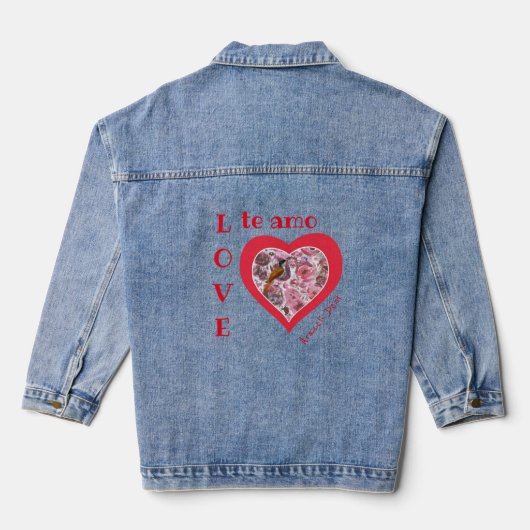 Dubbel hartGepassioneerd Denim Jacket (Achterkant)