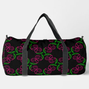 Dubbel Hot Pink Roos Patroon Plunjezak
