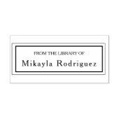 Dubbel ingelijst uit de bibliotheek van Ex Libris Rubberstempel (Afrduk)