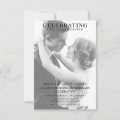 Dubbel Jong/Oud Foto 50ste Verjaardag Kaart (Voorkant)