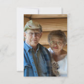 Dubbel Jong/Oud Foto 50ste Verjaardag Kaart (Achterkant)