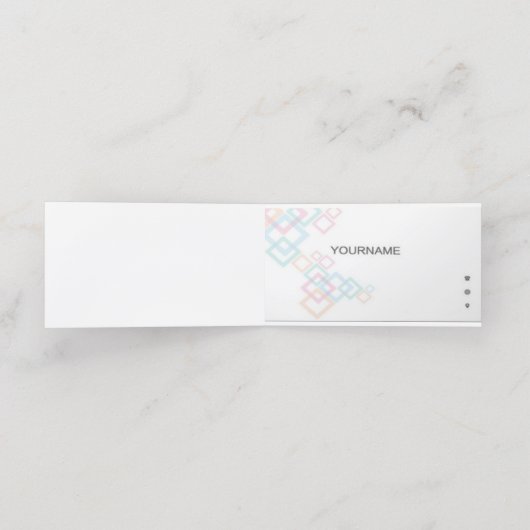 Dubbel klantenkaartje (Binnenkant ongevouwen)