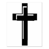 Dubbel kruis silhouet patroon art stempel (Afrduk)