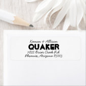 Dubbel label voor retouradres voor lettertype (Insitu)