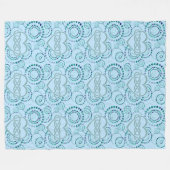 Dubbel Lemniscate Hart - Naadloze Stippen Patroon  Fleece Deken (Voorkant (Horizontaal))