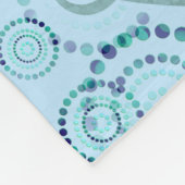 Dubbel Lemniscate Hart - Naadloze Stippen Patroon  Fleece Deken (Hoek)