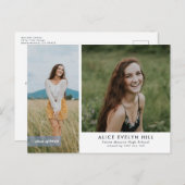 Dubbel Lijst Afstuderen Briefkaart (Voorkant / Achterkant)