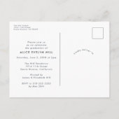 Dubbel Lijst Afstuderen Briefkaart (Achterkant)