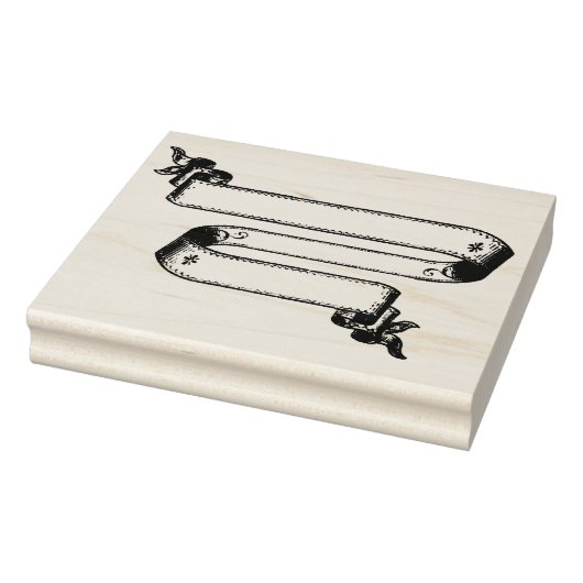 Dubbel lint banner Rubber Art Stamp Rubberstempel (Stempel)