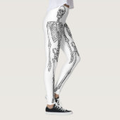 Dubbel menselijk skeletten zwart leggings (Rechts)