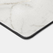 Dubbel monogram parel mannelijk marmer bureaumat (Hoek)