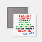 Dubbel Negatief Positieve Grappige Koelkastmagneet Magneet (Voorkant / Achterkant)