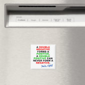 Dubbel Negatief Positieve Grappige Koelkastmagneet Magneet (Insitu (Vaatwasser))