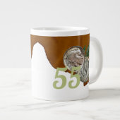Dubbel nikkel "55"-zaterdag grote koffiekop (Voorkant rechts)