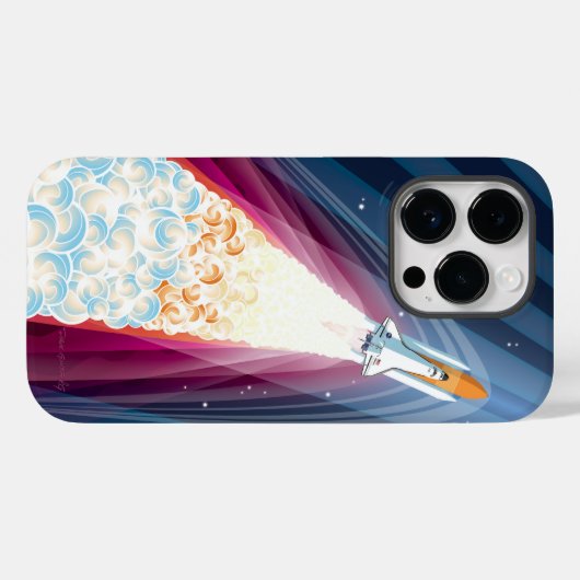 Dubbel opgestart (Space Shuttle Launch) Case-Mate iPhone Case (Achterkant (horizontaal))