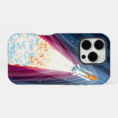 Dubbel opgestart (Space Shuttle Launch) iPhone Hoesje (Achterkant horizontaal)