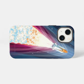 Dubbel opgestart (Space Shuttle Launch) iPhone Hoesje (Achterkant horizontaal)