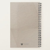Dubbel papier - moderne cover art planner (Achterkant)