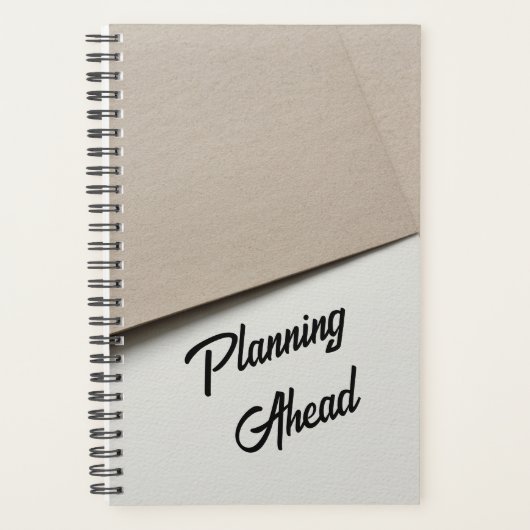 Dubbel papier - moderne cover art planner (Voorkant)