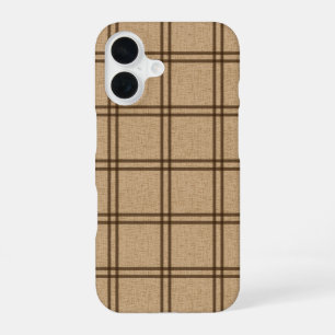 Dubbel Plaid Patroon iPhone 16 Hoesje