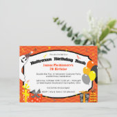 Dubbel plezier Halloween Verjaardags Bash Kostuum  Kaart (Staand voorkant)