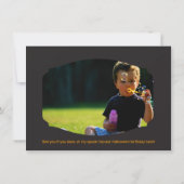 Dubbel plezier Halloween Verjaardags Bash Kostuum  Kaart (Achterkant)