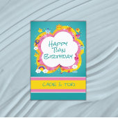 Dubbel plezier! Tweeling aangepaste verjaardag Kaart