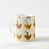 Dubbel Pollo Pattern Koffiemok (Voorkant links)