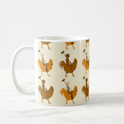 Dubbel Pollo Pattern Koffiemok (Links)