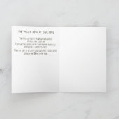 Dubbel portret van de koning van de eik en de Holl Feestdagen Kaart (Binnen)