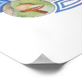 Dubbel portret van de koning van de eik en de koni poster (Hoek)