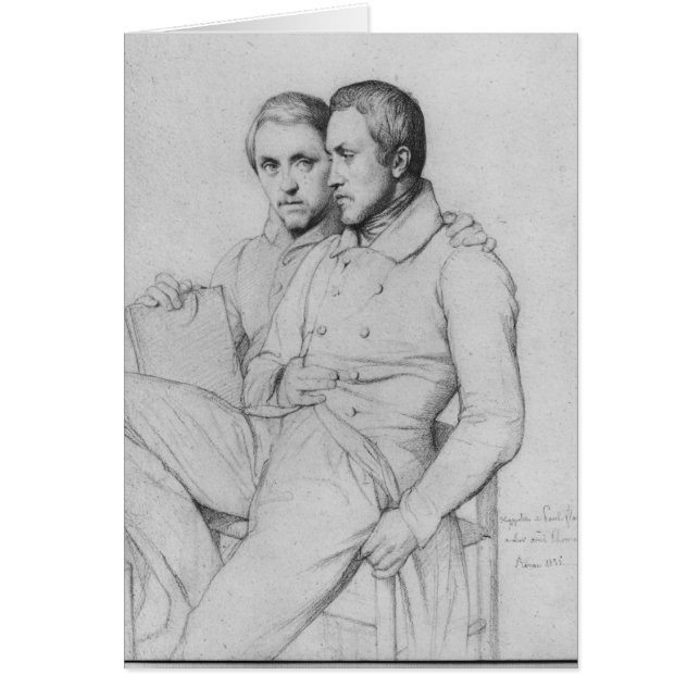 Dubbel portret van Hippolyte en Paul Flandrin (Voorkant)