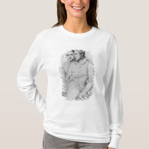Dubbel portret van Hippolyte en Paul Flandrin T-shirt