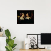 Dubbel portret van Marie Serre Poster (Thuiskantoor)