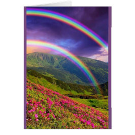 Dubbel regenbooglandschap