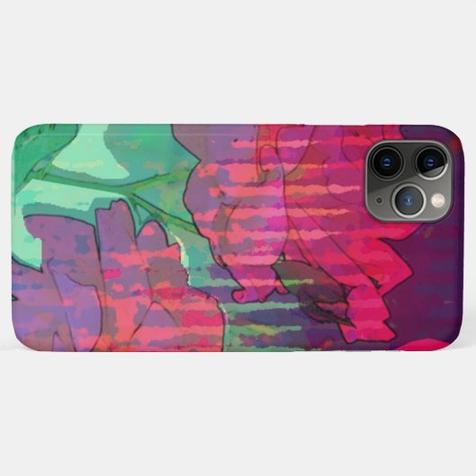 Dubbel Roos abstract ontwerp Case-Mate iPhone Case (Achterkant (horizontaal))
