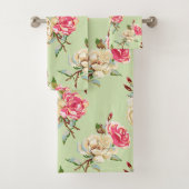 Dubbel Roos Groen Bad Handdoek (Insitu)